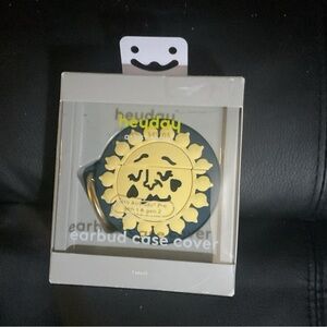 Heyday Yellow and Black Sun Earbud Case